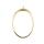 bezel thick oval 35x25mm gold
