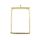 bezel thick rectangle 35x25mm gold