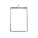 bezel thick rectangle 35x25mm silver
