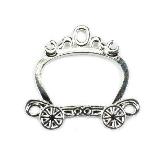 bezel fairy tale carriage silver