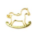 bezel rocking horse gold