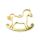 bezel rocking horse gold