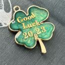 bezel four leaf clover gold