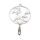 bezel fan with fish silver