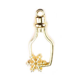 bezel champagne bottle gold