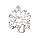 bezel nine-tailed fox silver