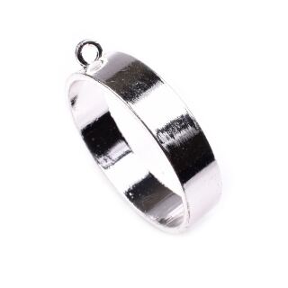 bezel thick circle 35mm silver