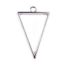einfache Lünette Dreieck antik silber