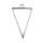 bezel simple triangle antique silver