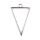 bezel simple triangle antique silver