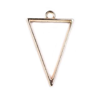 bezel simple triangle matte gold