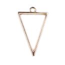 bezel simple triangle matte gold