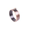 bezel thick circle 30mm antique copper