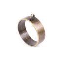 bezel thick circle 30mm antique bronze