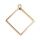 bezel rhombus big gold