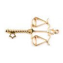 bezel zodiac sign Libra gold - design 1