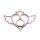 bezel sailor moon heart brooch rose gold