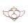 bezel sailor moon heart brooch rose gold