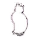 bezel big sitting cat silver