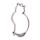 bezel big sitting cat silver