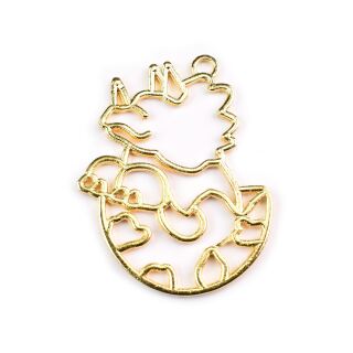 bezel dinosaur in the egg gold - design 2