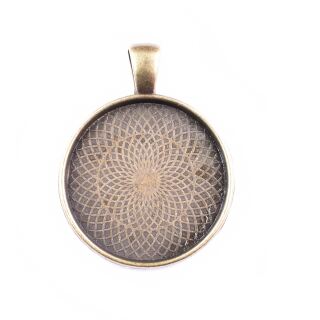 pendant round bronze