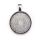 pendant round antique silver