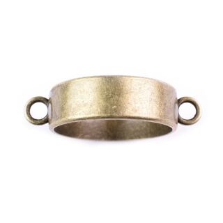 linking bezel thick circle 24mm bronze