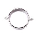 linking bezel thick circle 24mm silver