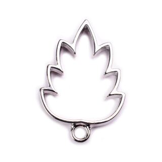 bezel leaf matte silver