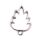 bezel leaf matte silver