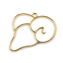 bezel zodiac sign Aries gold - design 2