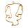 bezel zodiac sign Gemini gold - design 2