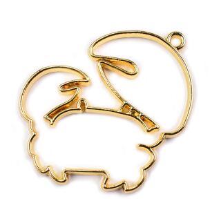 bezel zodiac sign Cancer gold - design 2