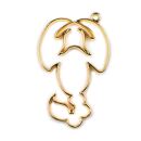 bezel zodiac sign Scorpio gold - design 2