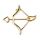 bezel zodiac sign Sagittarius gold - design 2