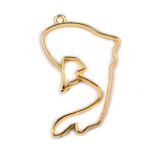 bezel zodiac sign Pisces gold - design 2