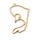 bezel zodiac sign Pisces gold - design 2