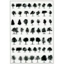 black film sheet - trees