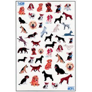 colored film sheet - dogs