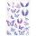 lila Folie - Flügel und Schmetterlinge