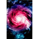 colored film sheet - spiral galaxy red