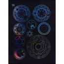holografic film sheet - big magic circles