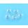 5 glass orbs 16mm