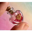 small heart bottle