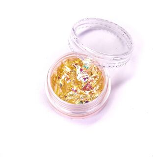 glitter flakes orange