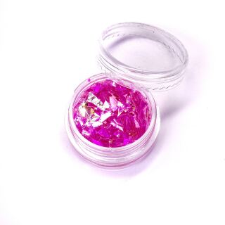 glitter flakes pink