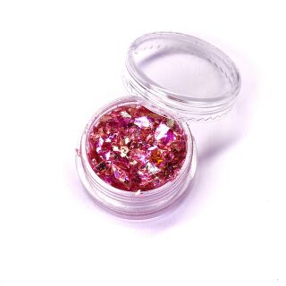 glitter flakes red