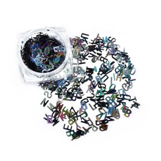 black holografic letters