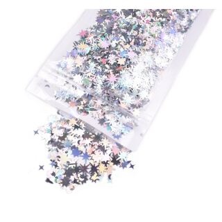 10g gemischte holografische Sequins